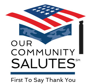 Our Community Salutes logo